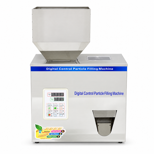 ZONESUN ZS-500C vibratory weigh filler front view on white background