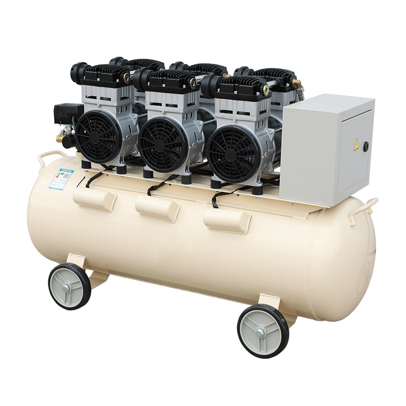 ZONESUN ZS-AC100L 100L Oil-Free Silent Air Compressor with Copper Motor