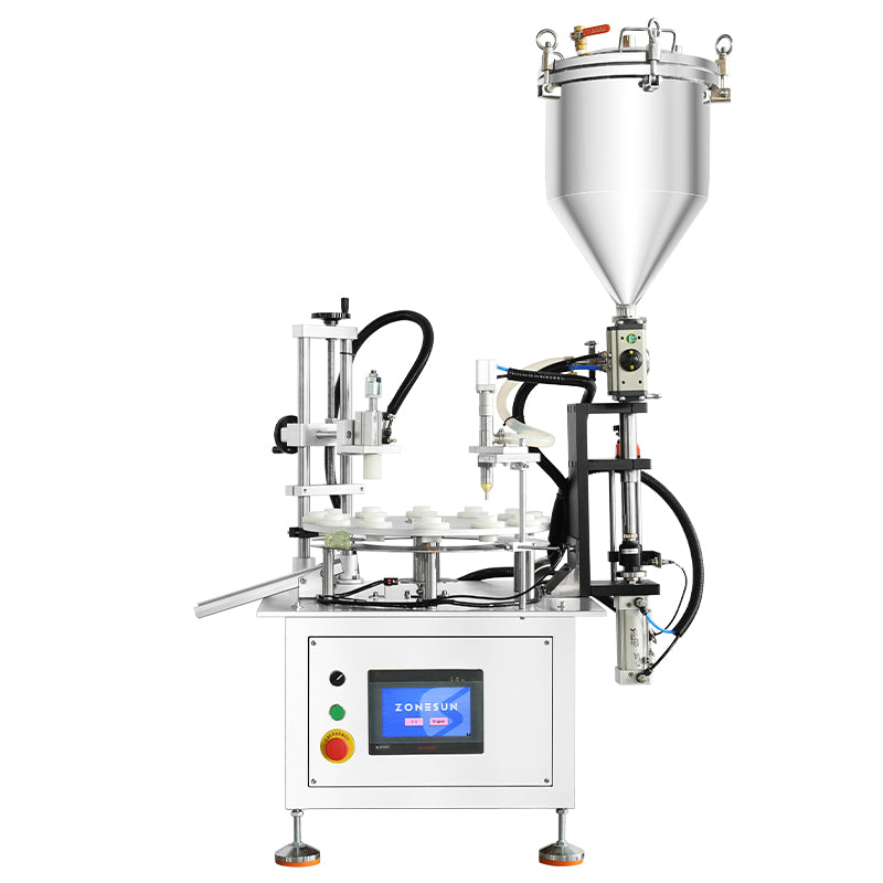 ZONESUN ZS-AFC1CH Automatic Filling and Cap Pressing Machine for Viscous Liquid Production