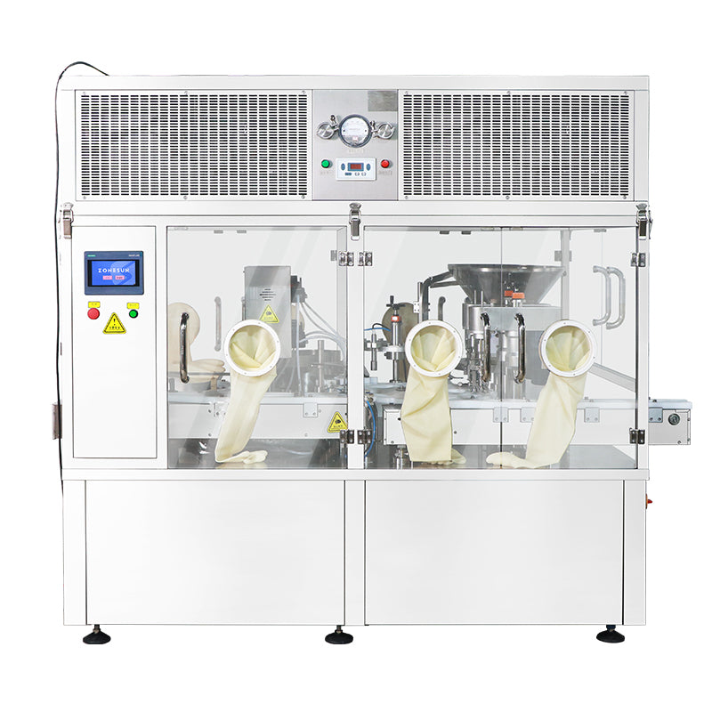 High-Speed Sterile Packaging: ZONESUN ZS-AFC39B Automatic Vial Filling, Capping & Labeling Line
