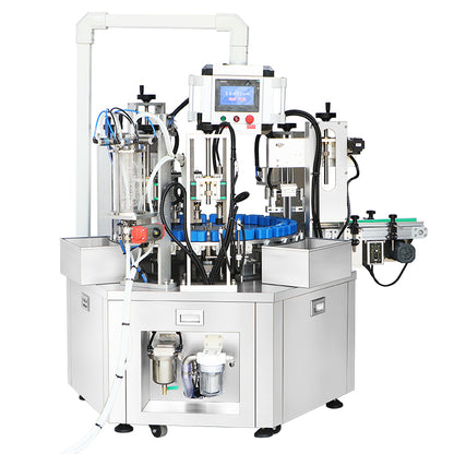 Pro Fragrance Tech: ZONESUN ZS-AFC42P Automatic Perfume Vacuum Filling & Pump Capping Monoblock Line
