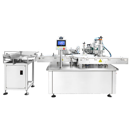 High Output: ZONESUN ZS-AFC70 Dual-Station Roll-On Bottle Liquid Filling & Capping Machine Line