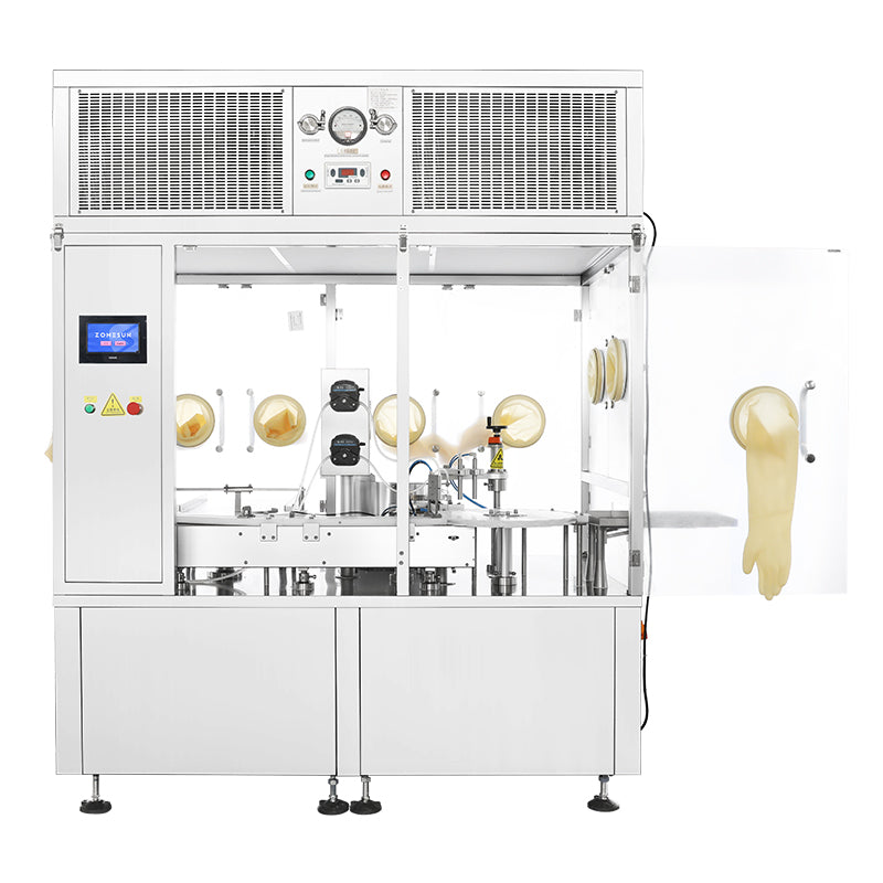 High Precision: ZONESUN ZS-AFC9H Automatic Vial Filling Stoppering Machine with Laminar Flow Hood