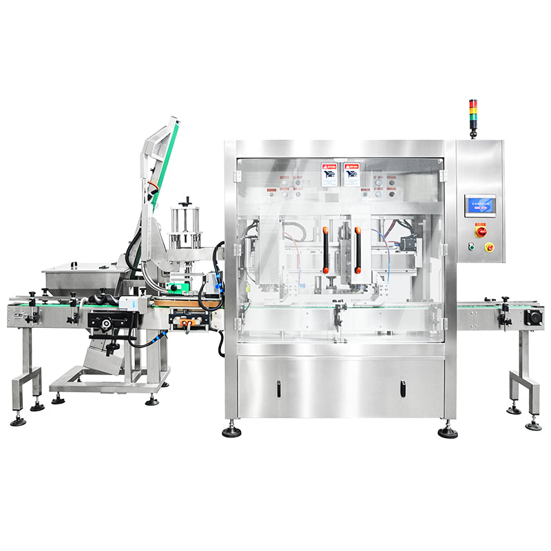 High Speed: ZONESUN ZS-AFK180 Dual-Head Tracking Vacuum Capping Machine for Glass Jars & Sauces