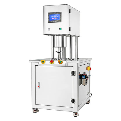 Freshness Preserved: ZONESUN ZS-AFK400 Vacuum & Nitrogen Flush Can Sealing Machine for Aluminum Cans