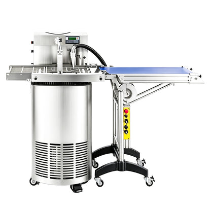 ZONESUN ZS-CG30 Automatic Chocolate Tempering and Enrobing Machine for Coating Products