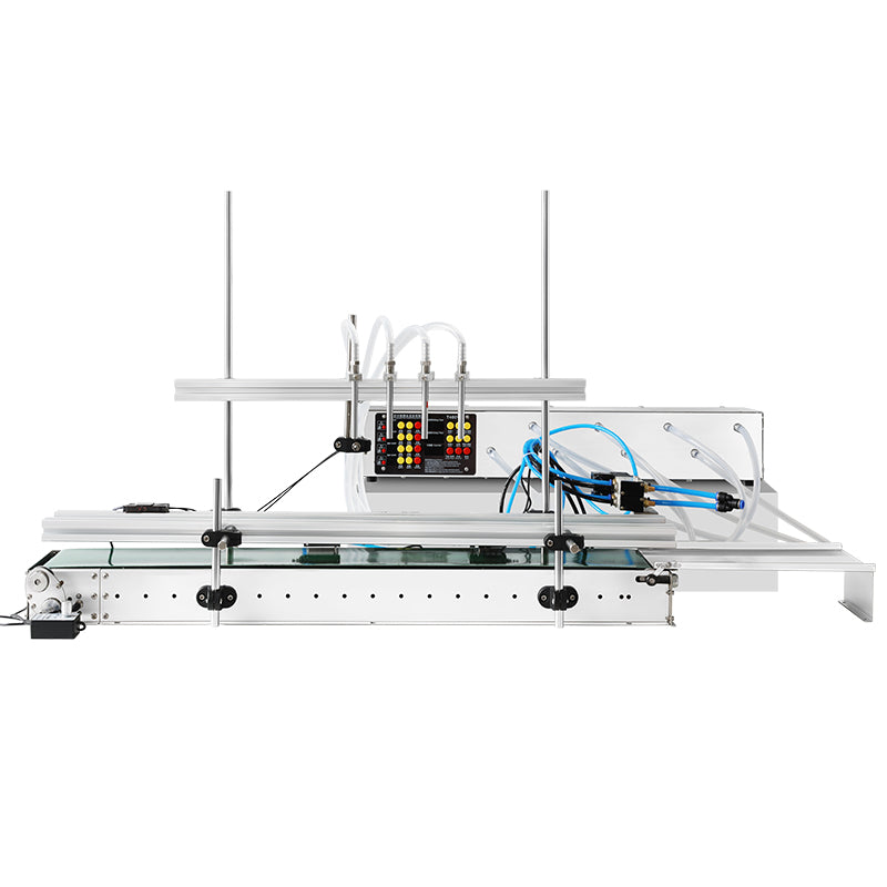 ZONESUN ZS-DTDP400V Precision Liquid Filling Machine with Dual Cylinder Separation and Four Heads