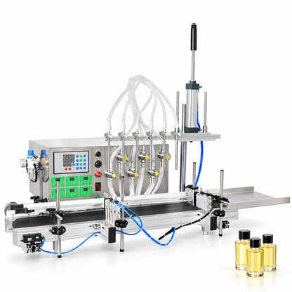 ZONESUN ZS-DTMP6 Automatic 6 Diving Nozzles Magnetic Pump Liquid Filling Machine