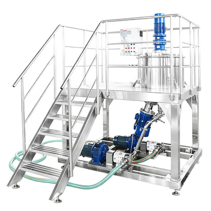 ZONESUN ZS-EM2 Industrial Emulsifying Mixing Tank for Food Cosmetic and Pharmaceutical Products