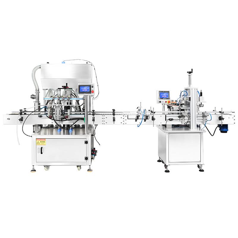 ZONESUN ZS-FAL180B4 Automatic Filling and Capping Line for Metal Tin Cans Oil and Chemical Liquids
