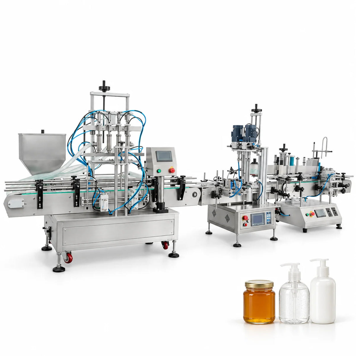 ZONESUN ZS-FAL180C6 Automatic Cosmetic Lotion Jar & Bottle Paste Filling Production Line