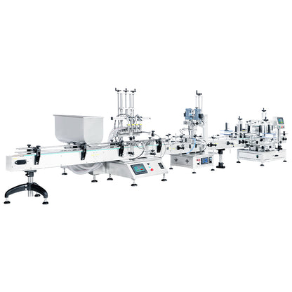 ZONESUN ZS-FAL180D8 Desktop Bottle Filling Capping Labeling Machine For Paste