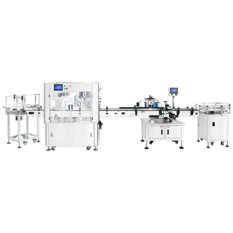 ZONESUN ZS-FAL180G3 Small Bottle Filling Capping Labeling Machine for Serums, Oils & Cosmetics