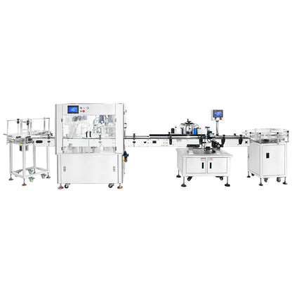 ZONESUN ZS-FAL180G3 Small Bottle Filling Capping Labeling Machine for Serums, Oils & Cosmetics