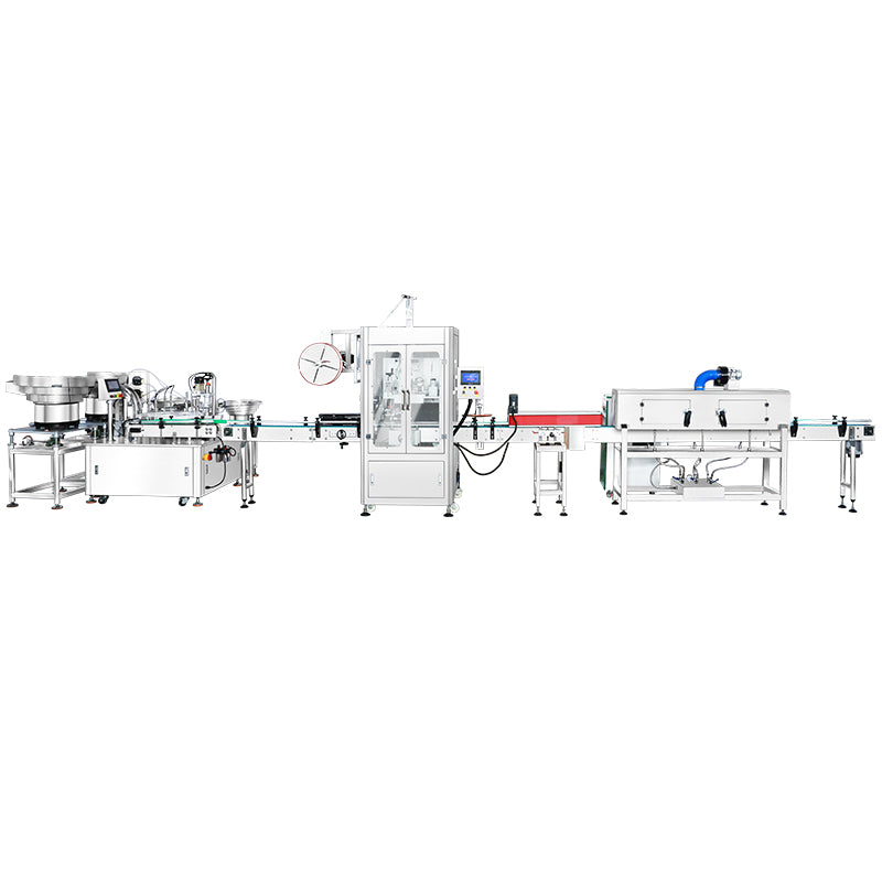 ZONESUN ZS-FAL180G9 Automatic Cam System Filling Capping Shrink Sleeve Labeling Production Line Irregular Bottle Biological Extract Liquid Peristaltic Pump Filling Machine