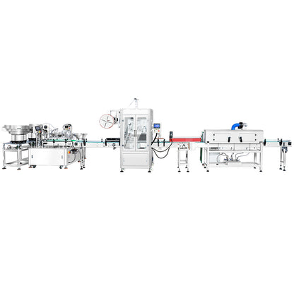 ZONESUN ZS-FAL180G9 Automatic Cam System Filling Capping Shrink Sleeve Labeling Production Line Irregular Bottle Biological Extract Liquid Peristaltic Pump Filling Machine