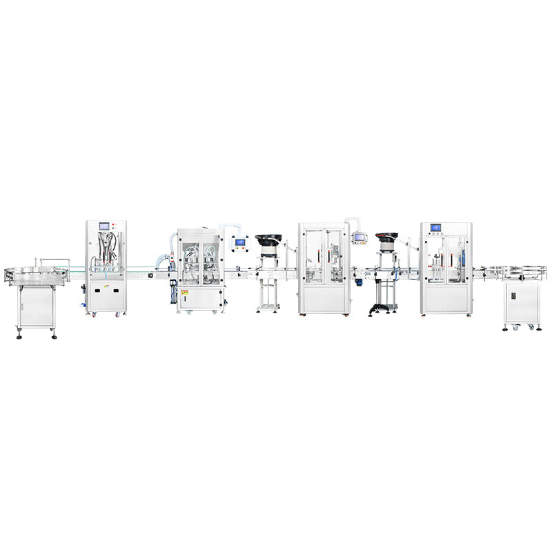 ZONESUN ZS-FAL180V10 Automatic Liquid Syrup Bottle Filling & Dual Capping Machine Line