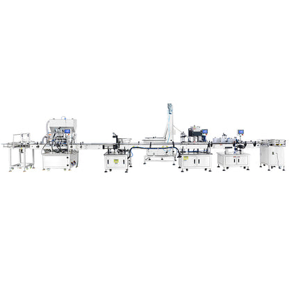 ZONESUN ZS-FAL180V2 Face Cream Filling Capping Labeling Machine Line for Cosmetic Jar Packaging Automatic Skincare Production
