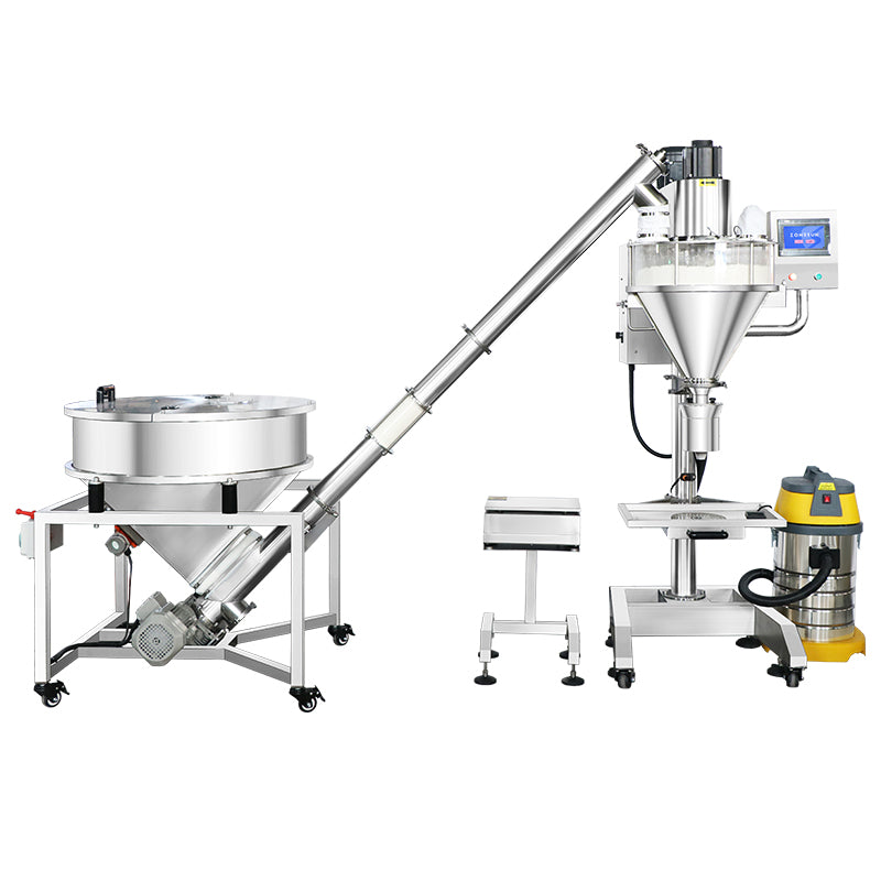 Precision Filling: ZONESUN ZS-FM750F Auger Powder Filler for Spices, Coffee & Protein Powder