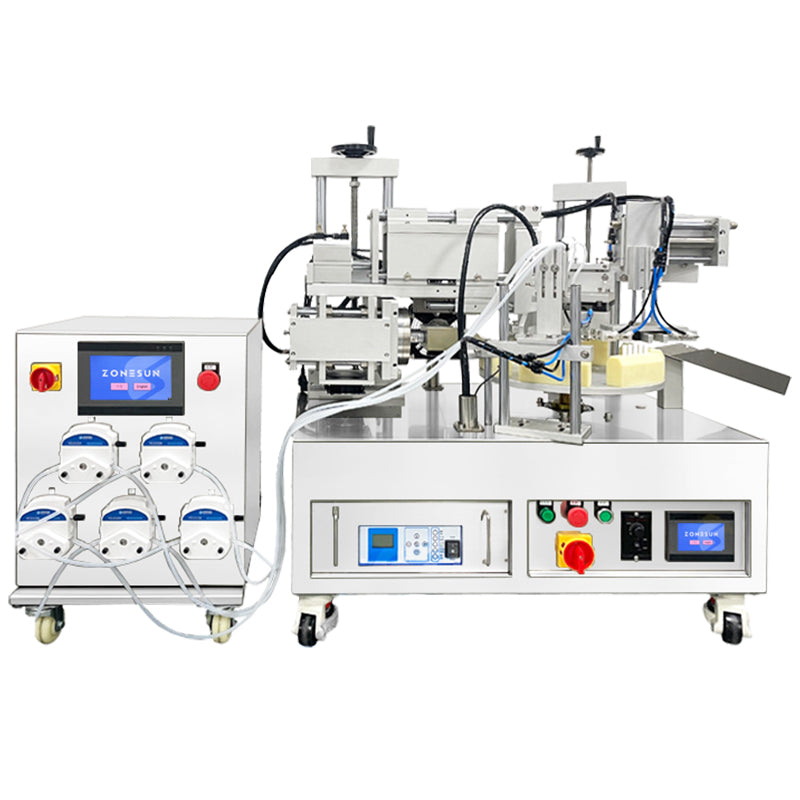 ZONESUN ZS-FS70U 5-Head Peristaltic Pump Machine for Plastic Ampoule Monodose Filling & Sealing