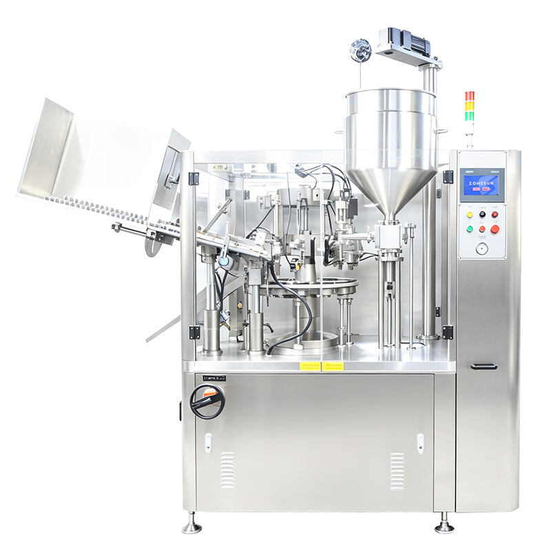 ZONESUN ZS-FS80A Automatic High Speed Aluminum Tube Filling Folding Sealing Machine