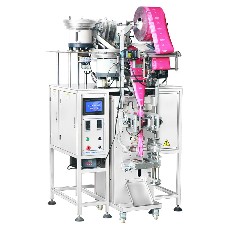 ZONESUN ZS-FSCS01 Granule Packing Machine with Automatic Counting Bag Forming Filling Sealing and Cutting for Capsules Candies and Nuts
