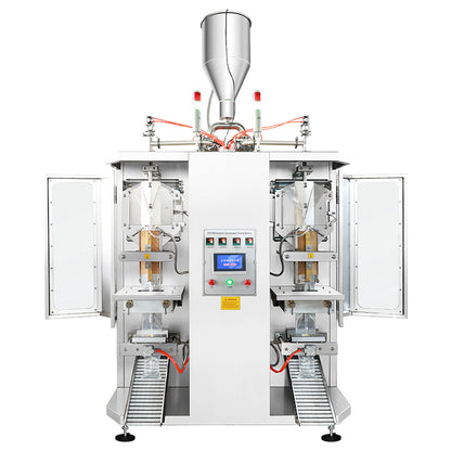 ZONESUN ZS-GJH2 Dual Channel Liquid Pouch  Bagged Milk Water Sachets Automatic Packing Machine