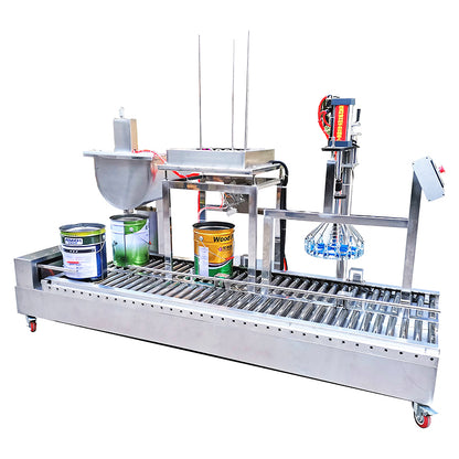 ZONESUN ZS-GTW3D Automatic Filling and Capping Machine for Paint Buckets and Liquid Containers