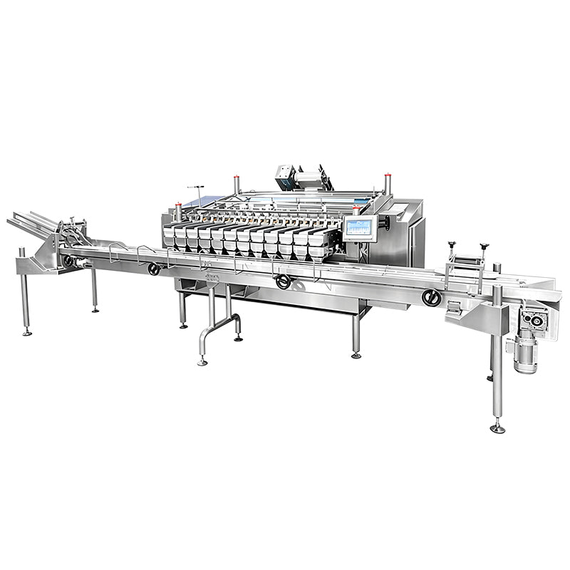 ZONESUN ZS-GWF15 Automatic Multi Lane Blueberry Cherry Tomato Fruit Weighing Filling Packing Sealing Machine