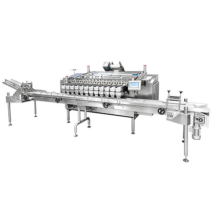 ZONESUN ZS-GWF15 Automatic Multi Lane Blueberry Cherry Tomato Fruit Weighing Filling Packing Sealing Machine