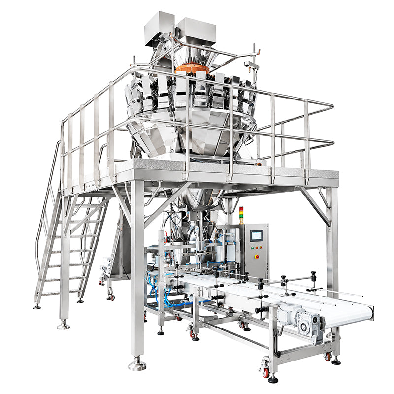 ZONESUN ZS-GWF24 Automatic Multi-Head Weigher Small Fruit Clamshell Tray Filling Packing Machine