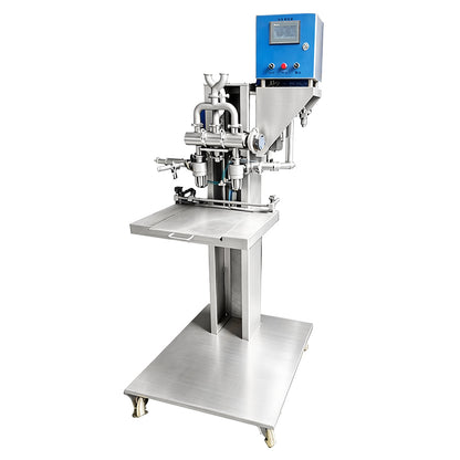 ZONESUN ZS-ICF01 Semi-Automatic Dual-Color Ice Cream Filling Machine into Cups, Cartons, Tubs