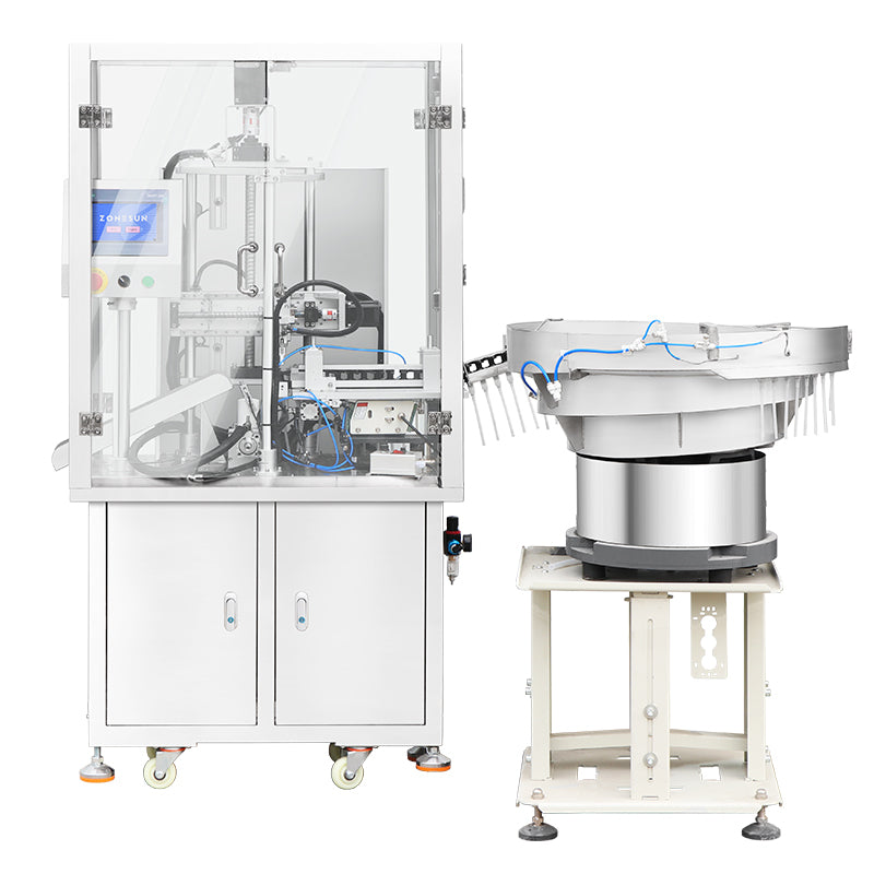 Smart Trimming: ZONESUN ZS-JG25 Automatic V-Cut Tube Cutting Machine for Spray & Lotion Pumps
