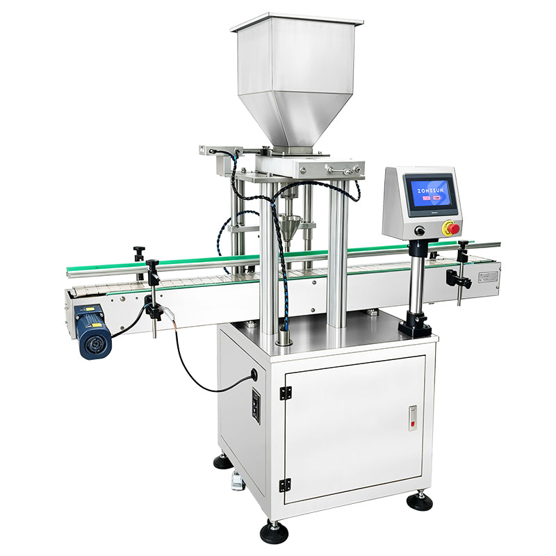 High Efficiency: ZONESUN ZS-KIS900 Automatic Volumetric Cup Grain & Nut Jar Filling Machine