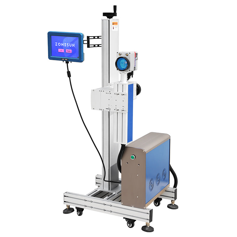 ZONESUN ZS-LM03 Infrared Laser Coding and Marking Machine for Text, Logos, Production Dates