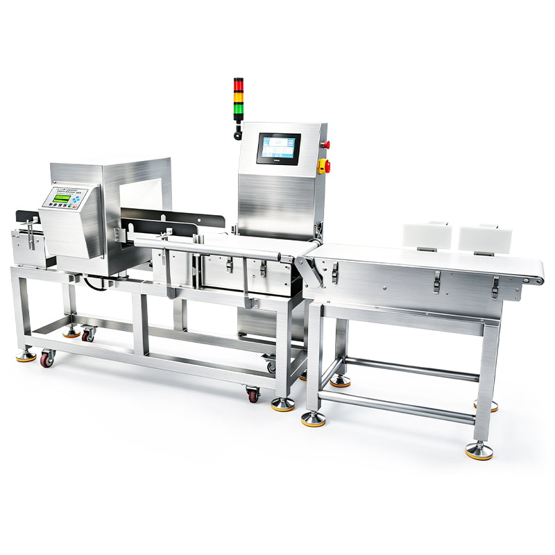 ZONESUN ZS-MD818 Button-Type Automatic Metal Detector and Checkweigher with Reject System