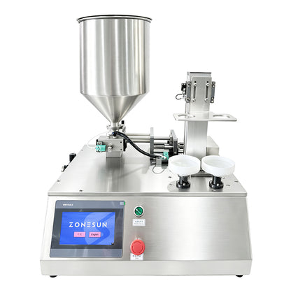ZONESUN ZS-PGF5 Automatic Dual Head Piston Filling Machine for Cosmetic Cream Products