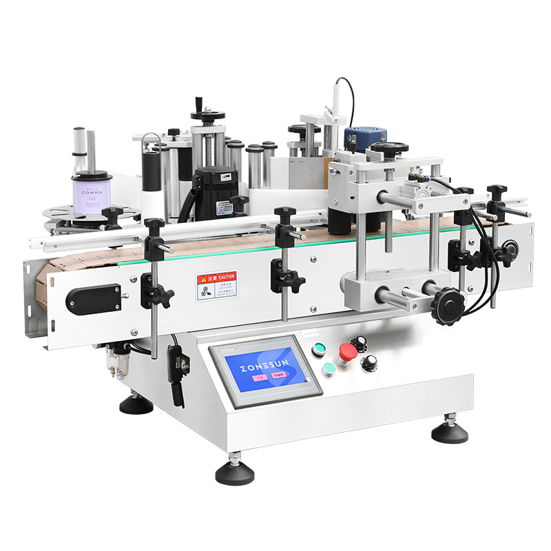ZONESUN ZS-TB500 Double Side Round Bottle Positioning and Labeling Machine
