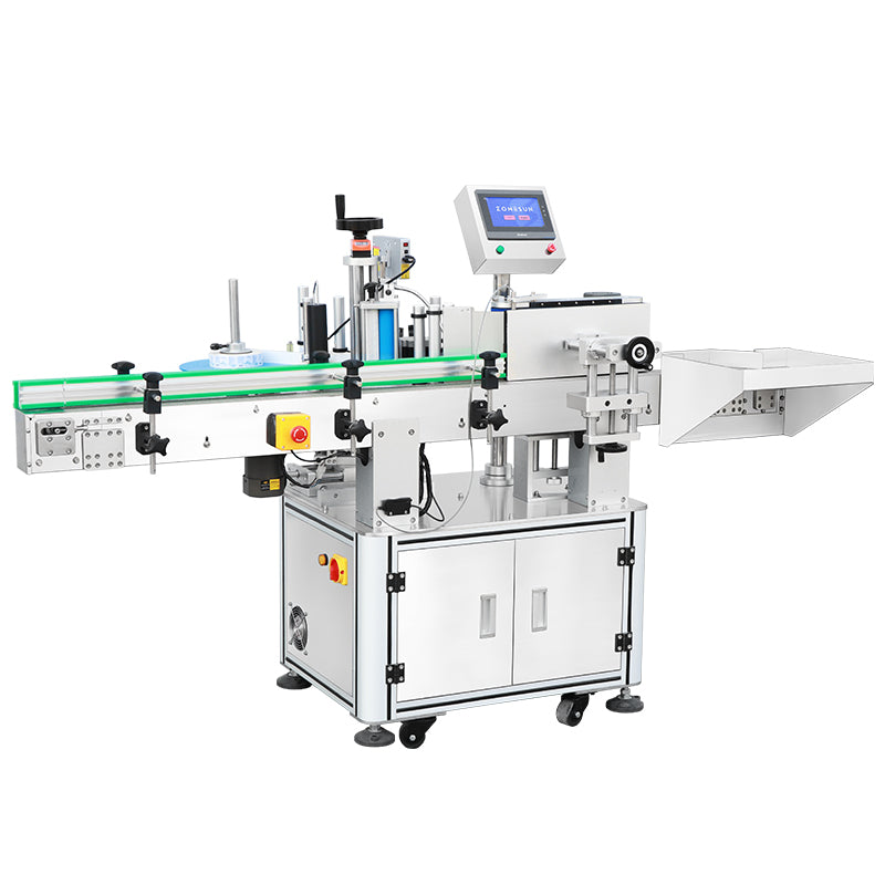 ZONESUN ZS-TB821 Automatic Round Bottle Jar Single Side Self Adhesive Sticker Labeling Machine