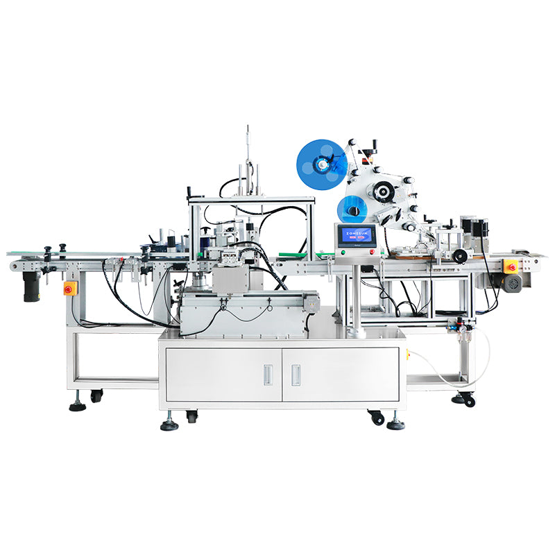 ZONESUN ZS-TB822X Automatic Top and Multi Sided Labeling Machine with Date Coding System for Bottles Boxes and Industrial Packaging