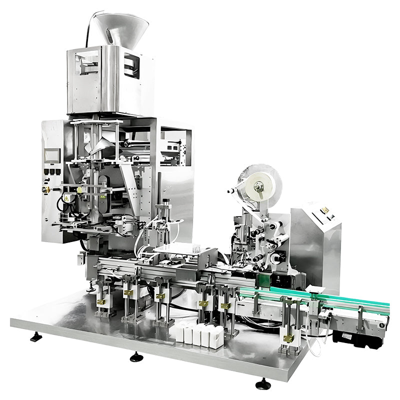 Professional Packaging: ZONESUN ZS-VCM1000 Full Auto Brick Bag Vacuum Packing & Top Labeling Machine