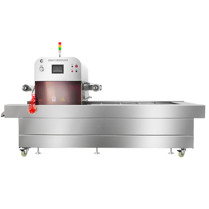 ZONESUN ZS-VSP100 Automatic Thermoforming Vacuum Packaging Machine for Meat Seafood Cheese and Ready Meals with Moisture Protection