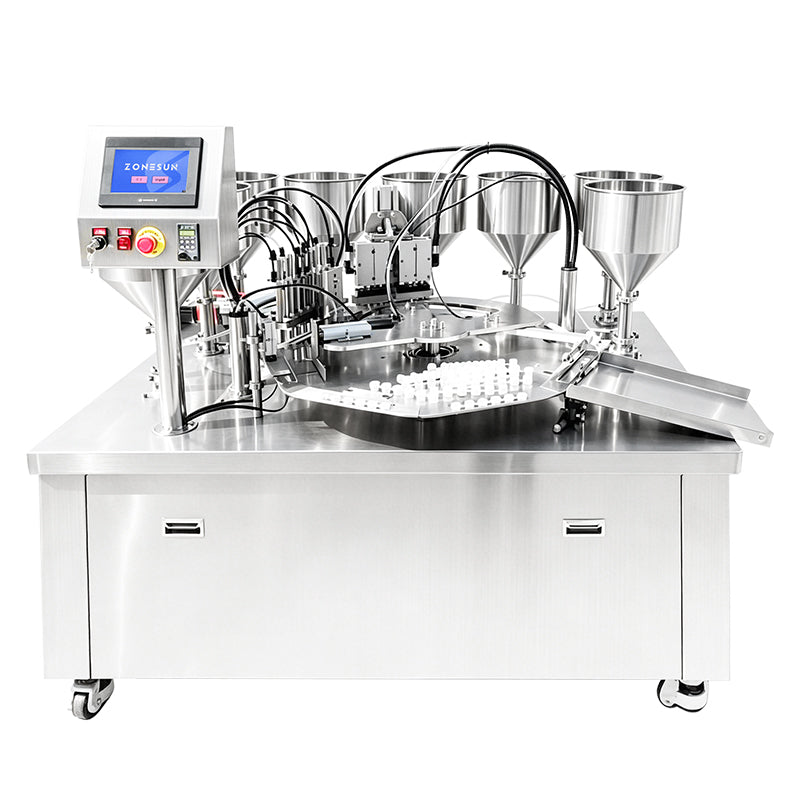 ZONESUN ZS-YL11 Automatic Rotary Paint Filling and Sealing Machine for Chemical Products