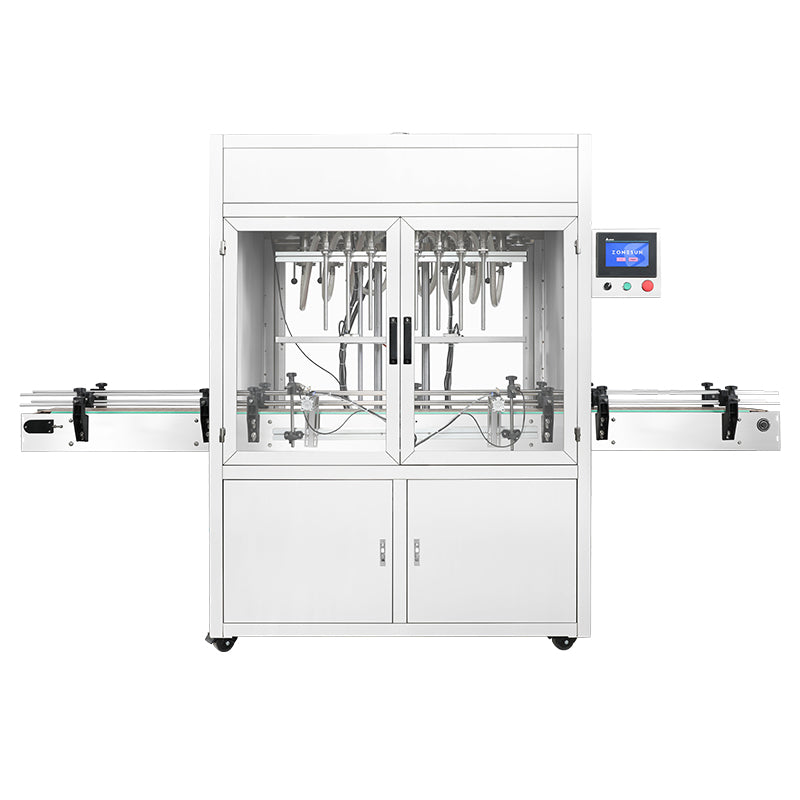 ZONESUN ZS-YT8T-8ZL 8-Head Gravity Filling Machine with Servo Diving Nozzles