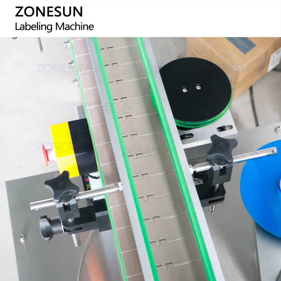 ZONESUN ZS-TB822Y Automatic Front Side & Bottom Side Labeling Machine For Cans Bottle