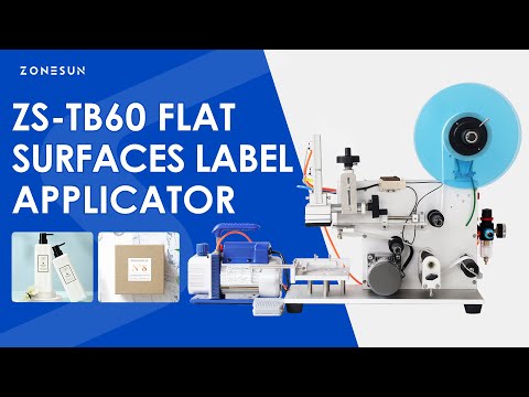 ZONESUN ZS-TB60 Semi-Automatic Flat Surface Labeling Machine for Boxes and Bags