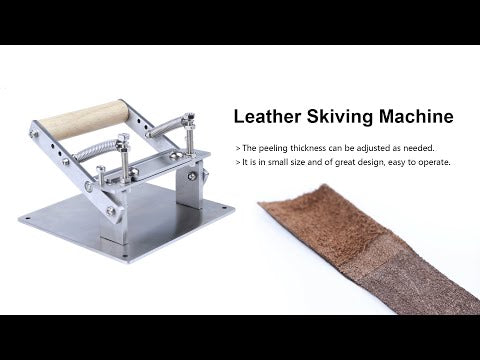 ZONESUN Leather Scraper Manual Leather Skiver Peel Tools Shovel Skin Machine Splitter Vegetable Tanned Handle Peeler