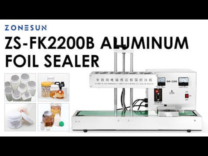 ZONESUN ZS-FK2200B Electromagnetic Induction Aluminum Foil Bottle Cap Sealing Machine