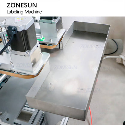 ZONESUN ZS-TB822Y Automatic Front Side & Bottom Side Labeling Machine For Cans Bottle