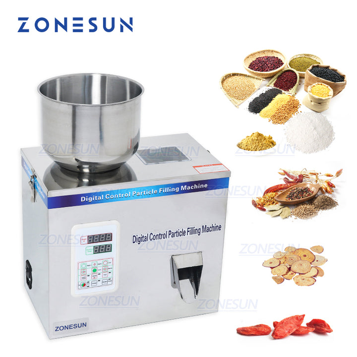 ZONESUN 2-200G Máquina automática de llenado y envasado de polvo